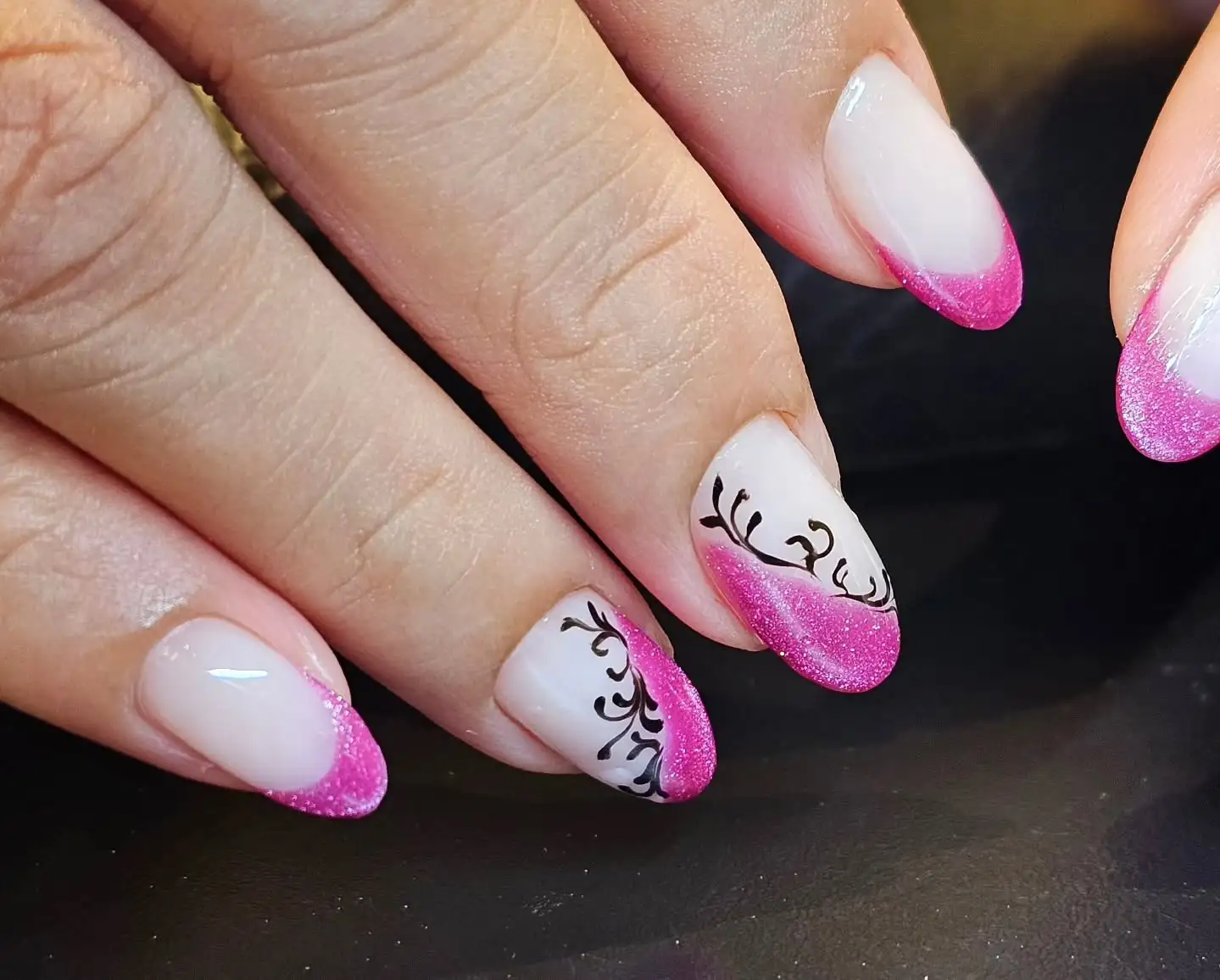 Nail art in Winnipeg with custom stylish design and details